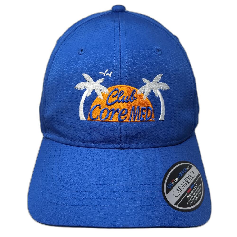 Cap America Club Core MED Punta Cana 2019 Blue OSFM Baseball Cap Hat Textured